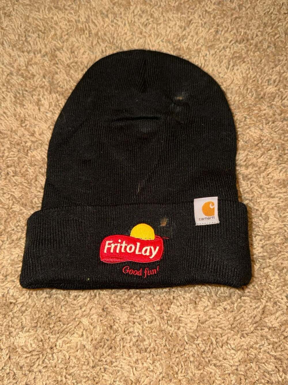 Carhartt 104597 BLK Frito-Lay Promotional Embroidered Beanie